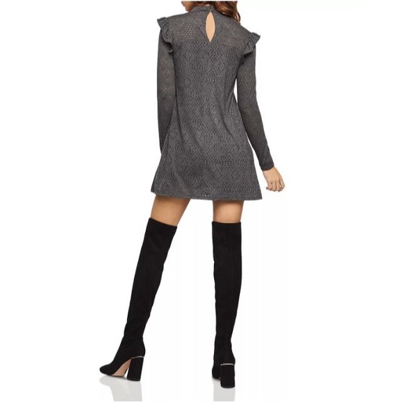 BCBG Ruffled Pointelle A-Line Dress - Picture 2 of 4